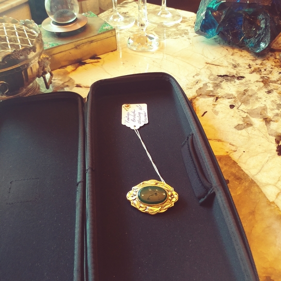 Vintage Sterling and Bakalite Broach - Picture 2 of 4